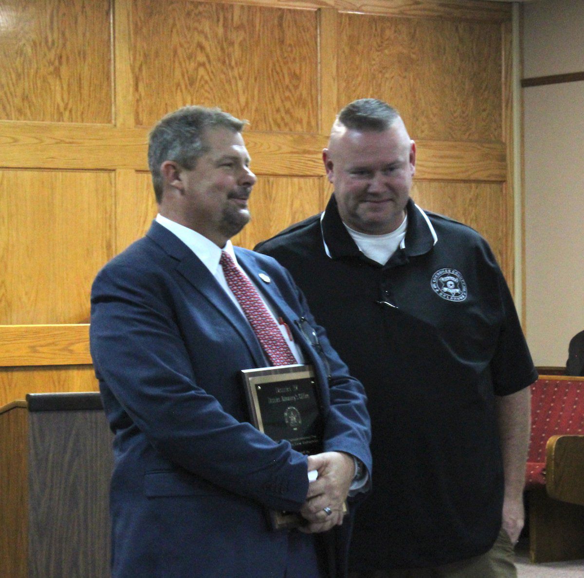 Area law officials honored by district attorney